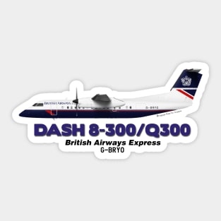 DeHavilland Canada Dash 8-300/Q300 - British Airways Express Sticker